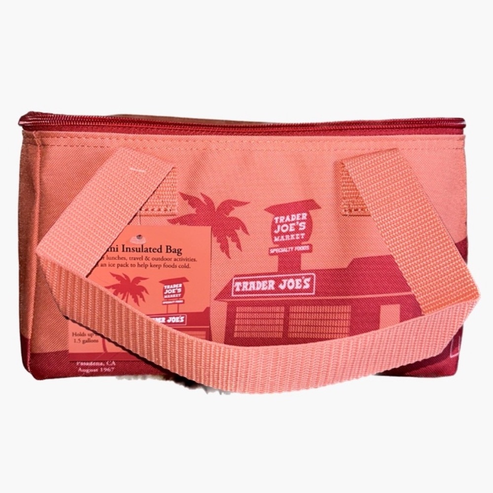 NWT Trader Joe’s Orange Mini Insulated Lunch Bag - Picture 5 of 5